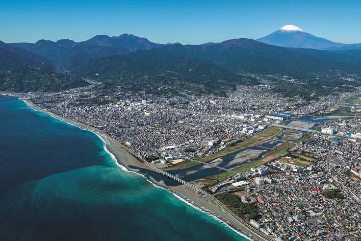 小田原の空撮画像