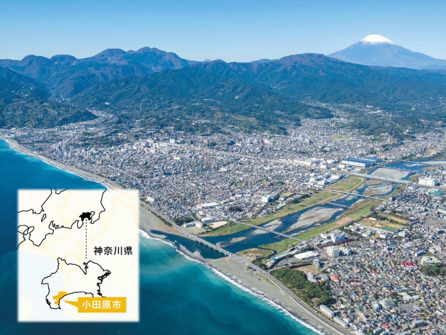 小田原市の上空写真