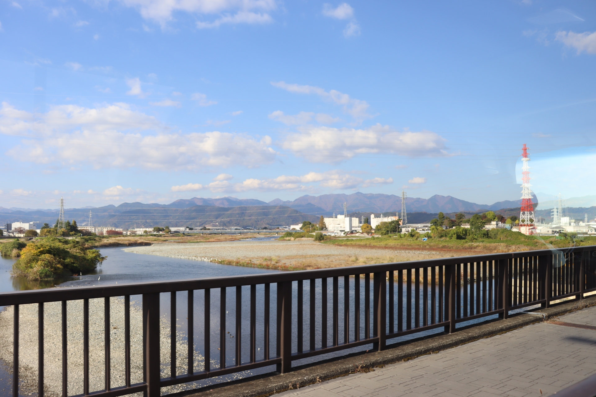 酒匂川を渡った写真