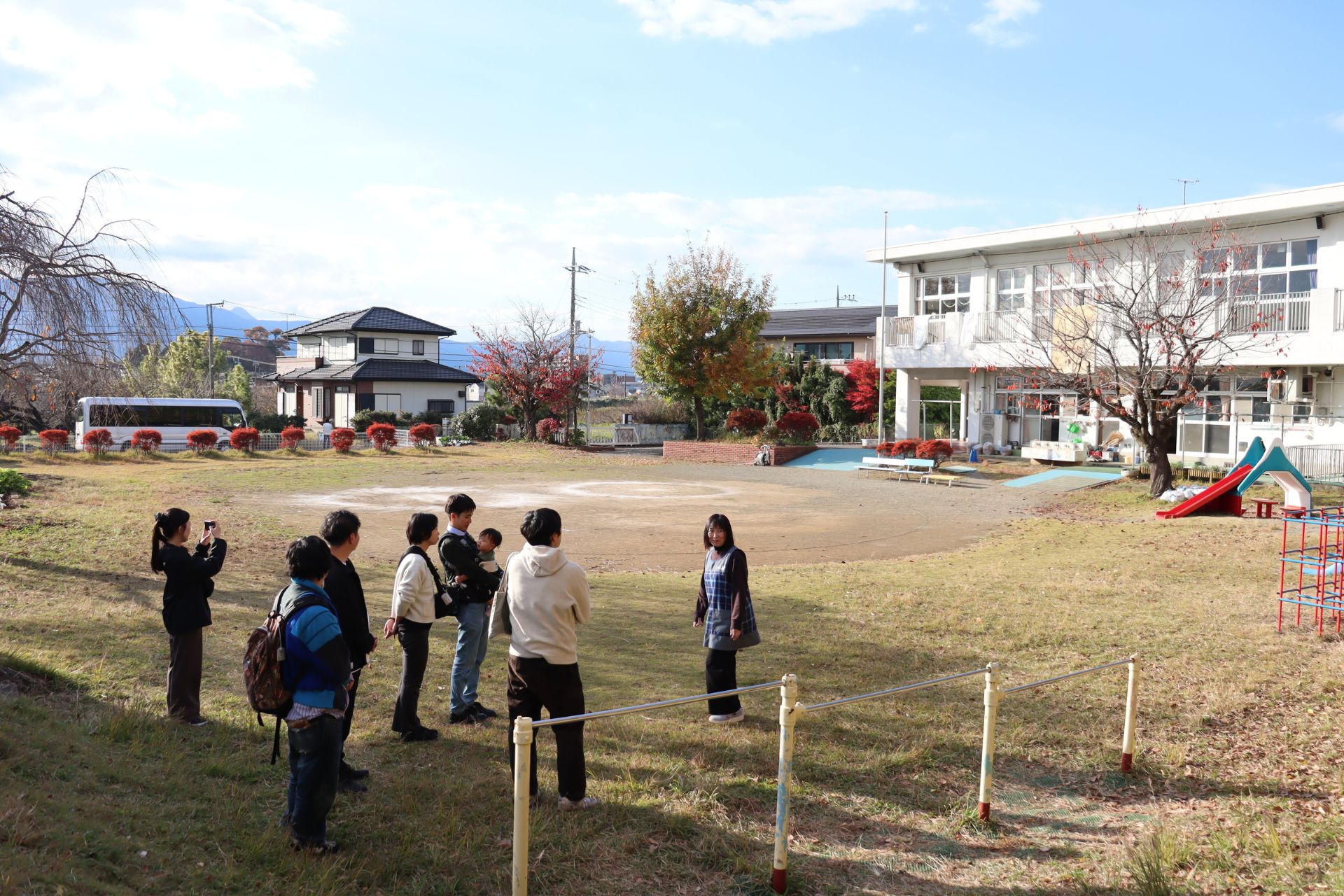 広い園庭