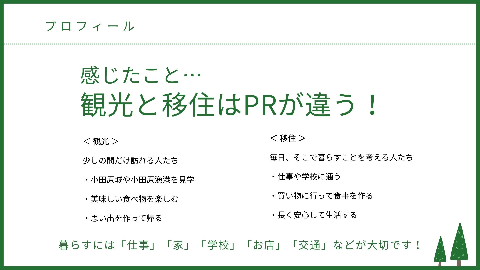レクチャーの際に使用したスライド