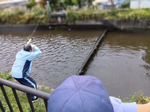 水門開閉時の様子