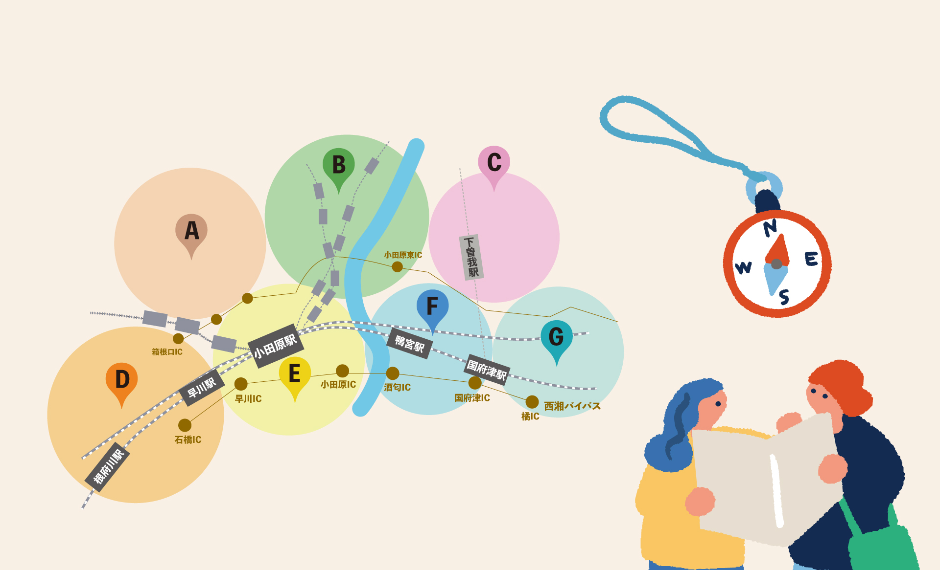 小田原エリアマップ